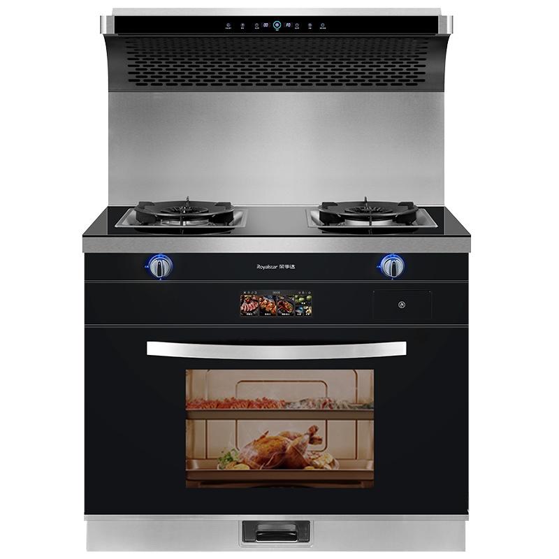 荣事达(Royalstar)JJZY-9650AC变频彩屏蒸烤箱消毒柜一体家用手势控制节能环保烟机燃气灶 液化气 集成灶