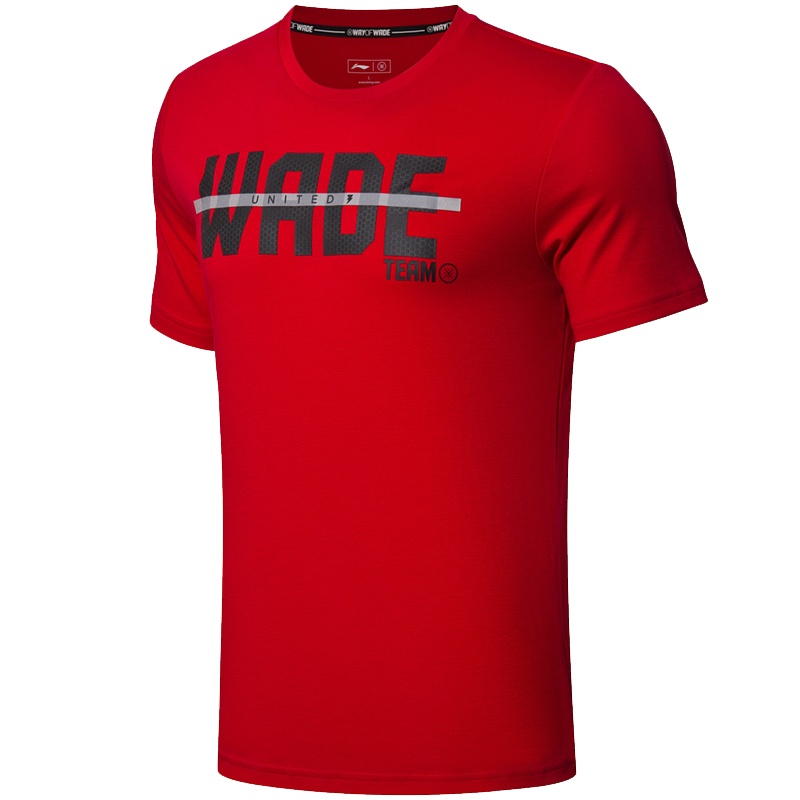 李宁新款男子运动短袖T恤文化衫