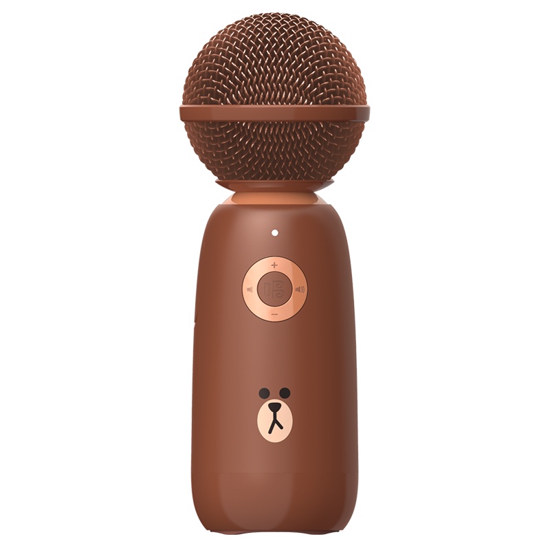 唱吧精灵麦克风Q3布朗熊 无线蓝麦克风话筒音响一体麦克风话筒k歌 全民K歌麦克风