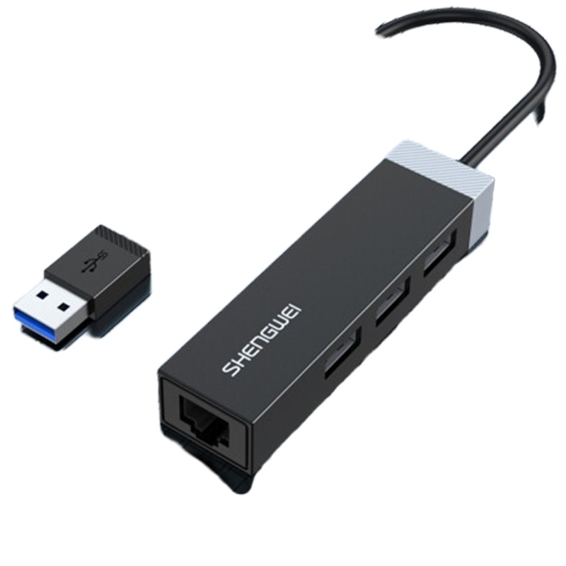 胜为(shengwei)USB3.0千兆网口分线器 RJ45网口转换器