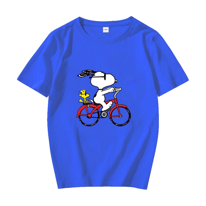 史努比SNOOPY纯棉儿童短袖T恤圆领韩版童装夏季男童半袖袖女童运动休闲学生T恤小孩卡通宝宝上衣SND136