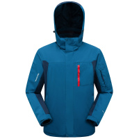 富贵鸟(FUGUINIAO)滑雪服女防风防泼水两件套三合一风衣定制LOGO秋冬登山服防寒服户外风衣1