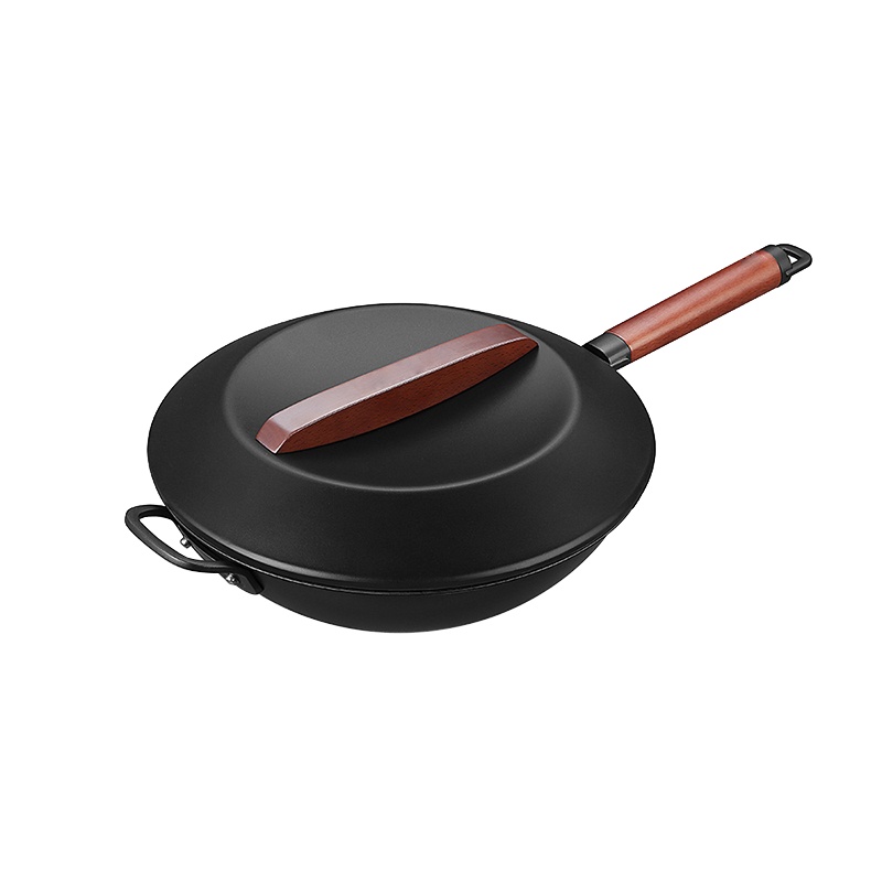 极热纯铁炒锅 CTS3200-1 家用纯铁带盖炒锅32cm（单位：个）