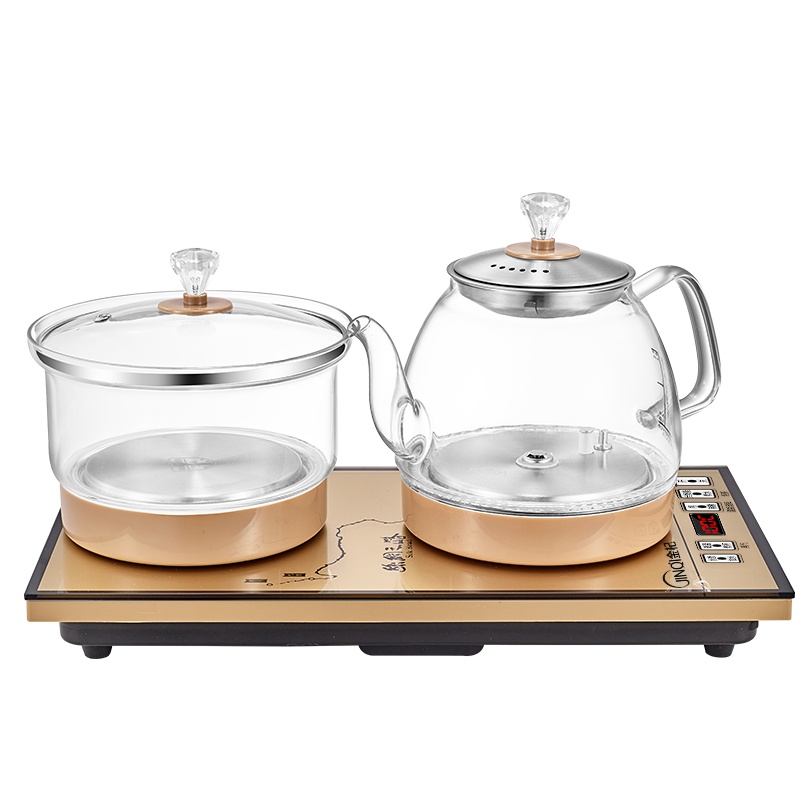金杞（JINQI）全自动底部上水电热水壶整套茶具涌泉式台嵌两用电茶炉
