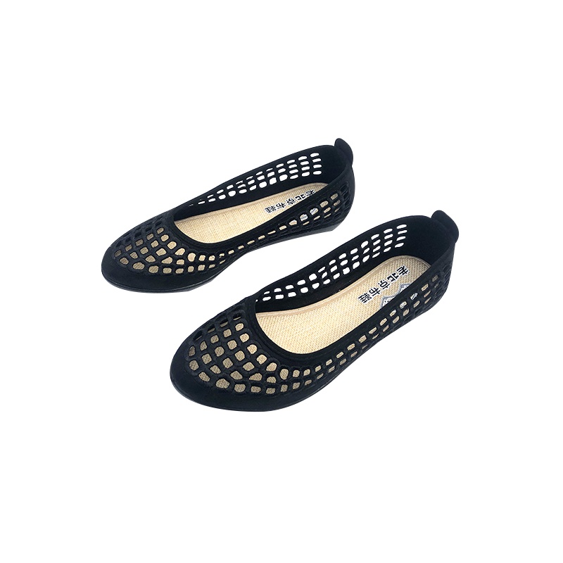 老北京布鞋夏季透气网面轻便中老年软底妈妈鞋