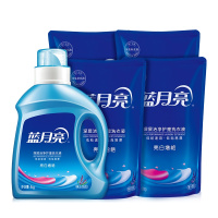 蓝月亮亮白增艳洗衣液1kg瓶装+500g袋装*4薰衣草香