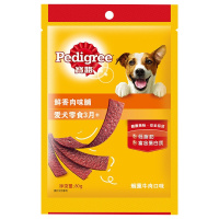 宝路 狗零食 鲜香肉味脯 烟熏牛肉味 80g/袋