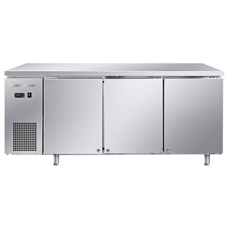 摩威尔CUR18-3单冷藏工作台 卧式冷柜 商用厨房保鲜柜 不锈钢商用冷柜