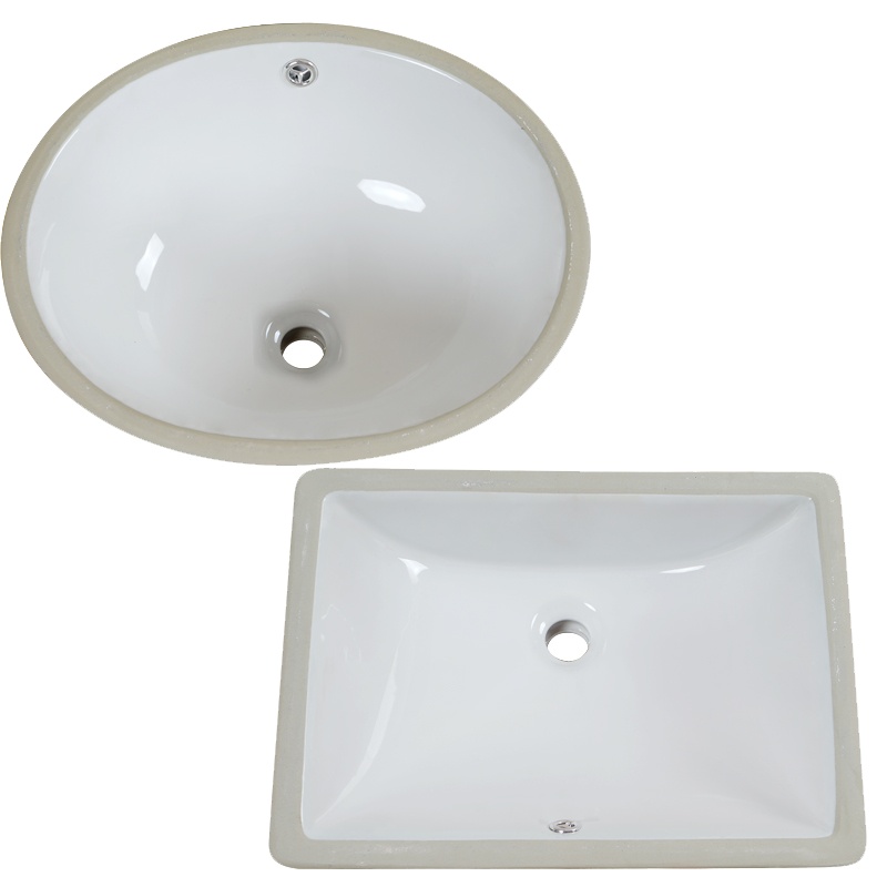 椭圆方形盆洗手盆陶瓷台下盆嵌入式符象石下盆洗脸盆洗漱洗面盆洗手槽
