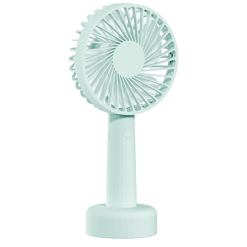 SOLOVE素乐USB小电风扇学生宿舍随身小型超静音手持手拿握桌上便携式军训网红迷你可爱可充电大风力电动电扇-F1竹簧绿