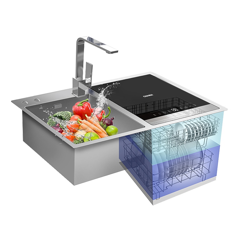 Ozner/浩泽 S2D大容量水槽洗碗机家用一体嵌入式智能全自动8套