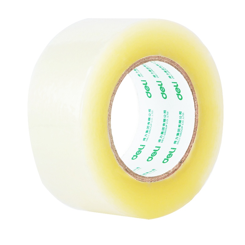 得力 30278 封箱胶带55mm*200y透明胶带 单卷装 封箱胶带(6卷/筒)（单位：件）