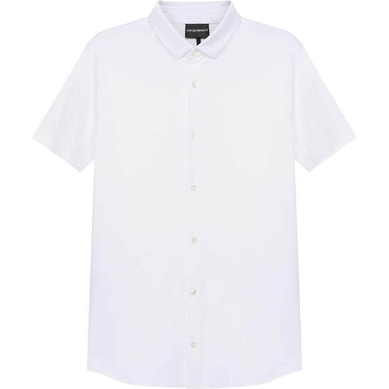 EMPORIO ARMANI 阿玛尼 男士 棉质短袖衬衫 8N1CH5 1JPRZ