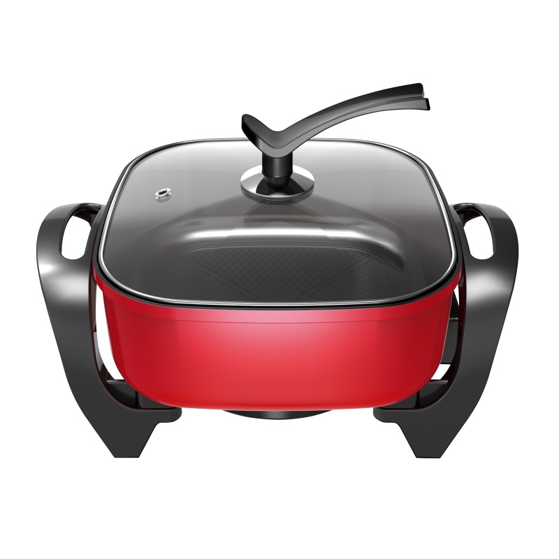 爱仕达电火锅AH-F15J103韩式多功能电火锅家用大容量电热锅电煮锅