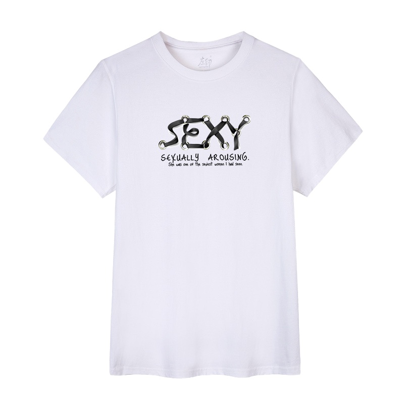 拓路者原创新款创意印花短袖学生青年黑白潮流休闲宽松百搭T恤