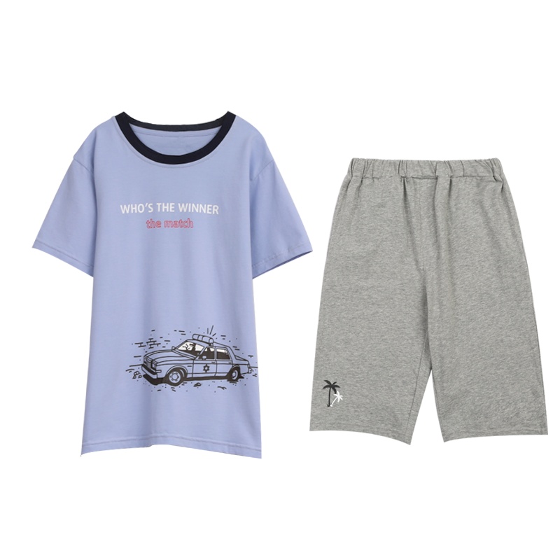 红豆男童夏装套装2020新款儿童宝宝短袖T恤中裤运动洋气两件套H0J3105