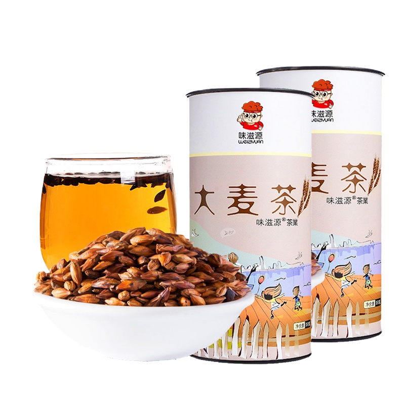 PY 味滋源 罐装大麦茶350g*2罐 原味烘焙花草茶办公茶叶冲饮品