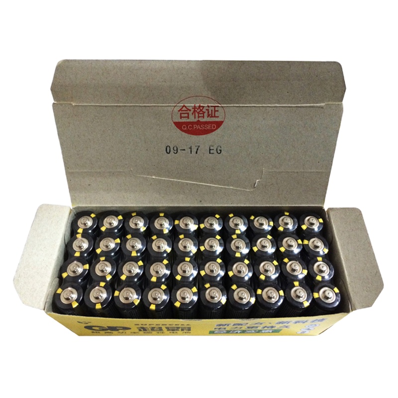 (HD)超霸(GP)五号 40个/盒 环保碳性电池(计价单位:盒)黑色