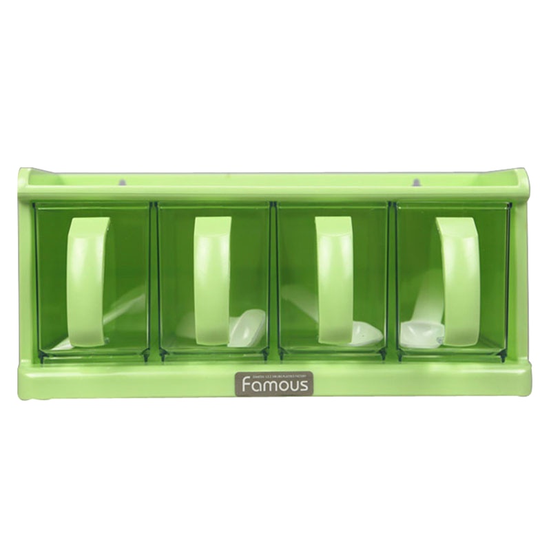 家用调料盒套装 塑料抽屉式盐味精调味盒调料罐 创意厨房厨房味精盐