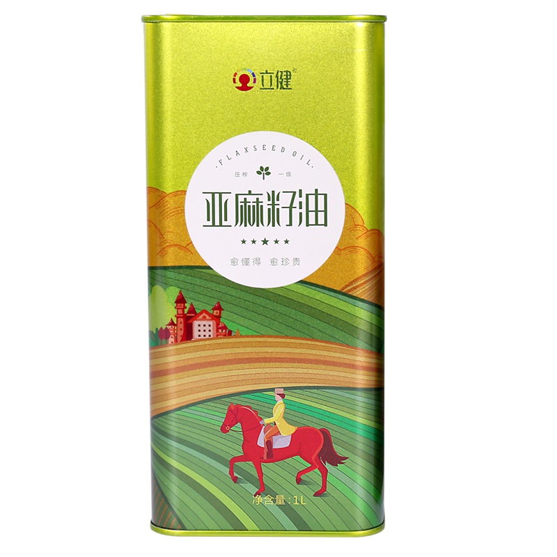 立健 亚麻籽油 宝宝孕妇适用 月子油 胡麻油 1L