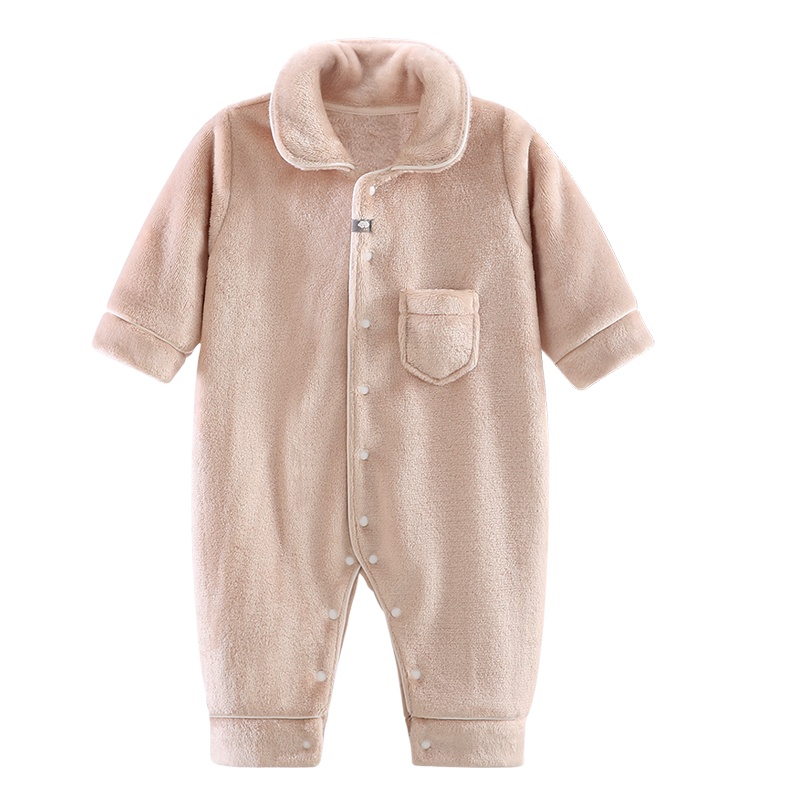 Aengbay婴儿连体衣秋冬季保暖A类面料睡衣宝宝男哈衣女