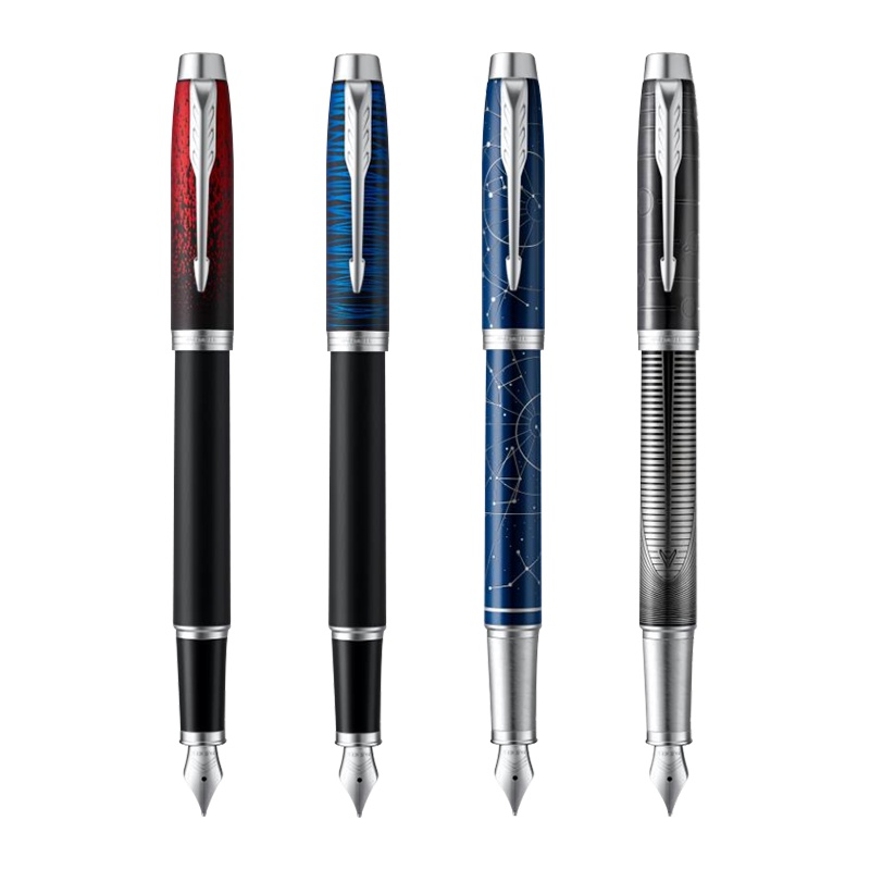 派克PARKER 钢笔 新款IM系列特别版墨水笔 学生商务办公文具用品可吸墨可替换墨囊0.5mm金属不锈钢F笔尖 限量版