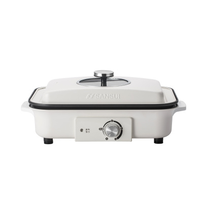 山水(SANSUI)多功能料理锅SHG-4011网红多用锅 一体家用煎烤涮蒸煮电火锅烧烤炉