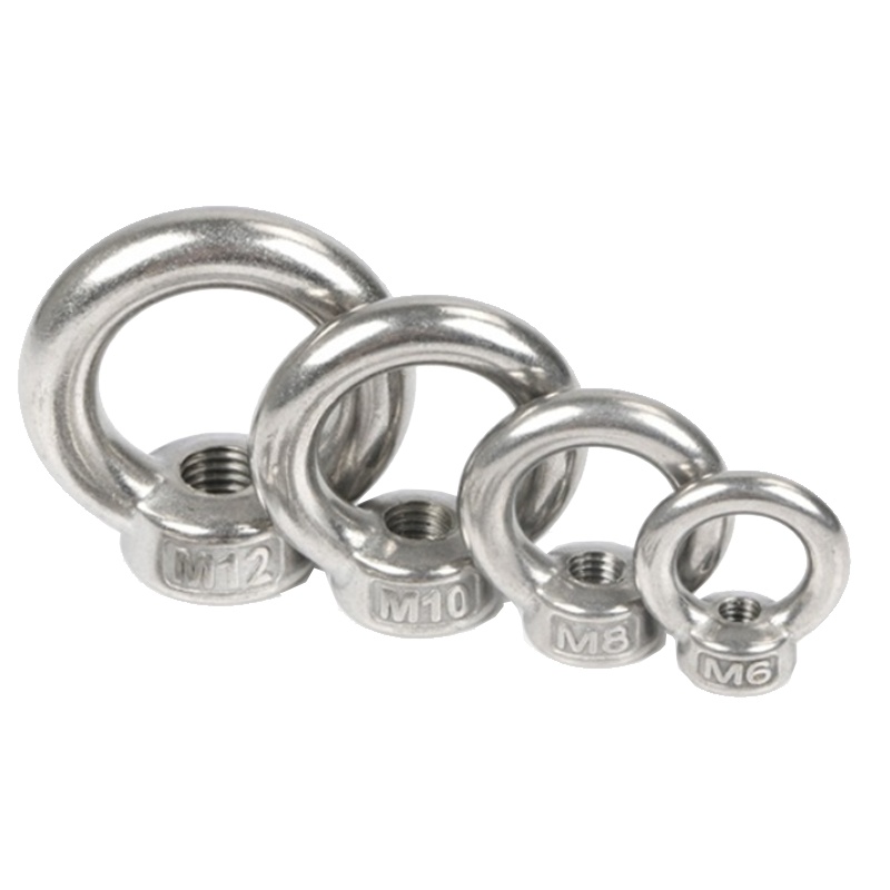 海斯迪克 HK-36 304不锈钢吊环螺母DIN582 M6M8M10M12M14环形螺帽船用起重吊环