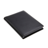 齐心 C5828 18K十字纹皮面笔记本146页 黑色