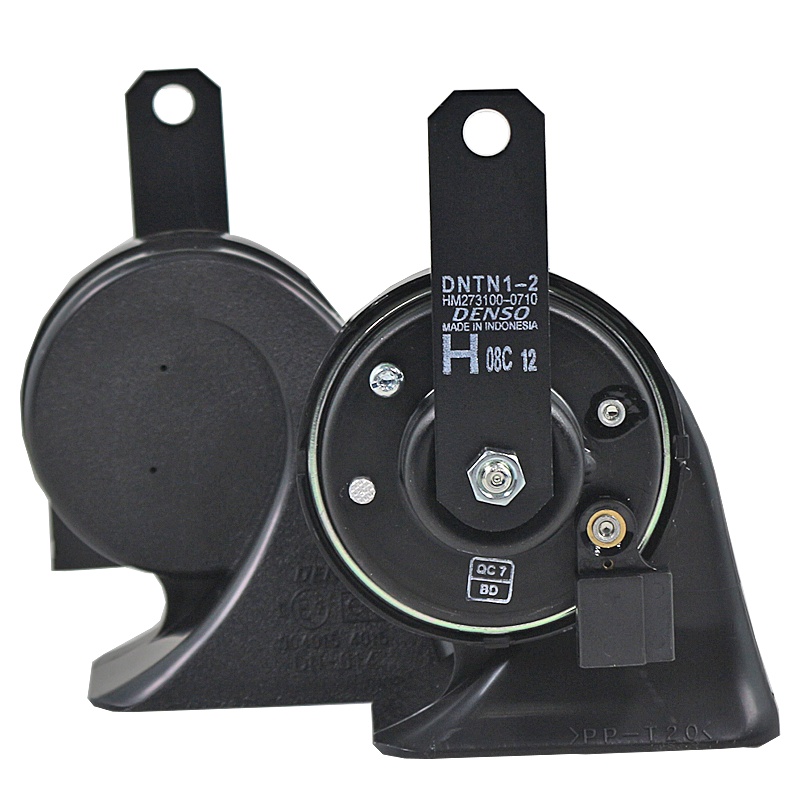 电装(DENSO) 汽车喇叭 蜗牛单插 印尼制造 黑色磨砂 273000-0710适用丰田原车双喇叭全系