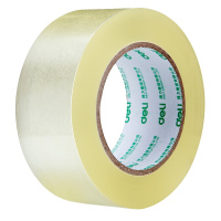 得力(deli)30207 透明封箱胶带打包胶带 48mm*150y*50um(137m/卷) 6卷/筒(单位:件)