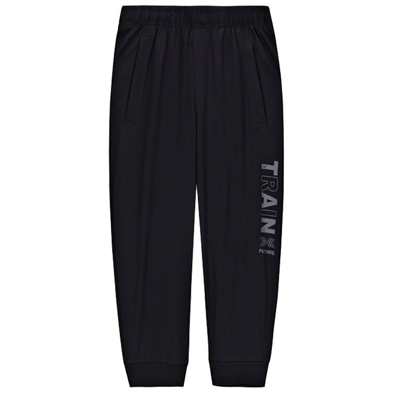 361度男裤七分裤夏季轻薄透气运动裤361休闲针织七分裤551924033B