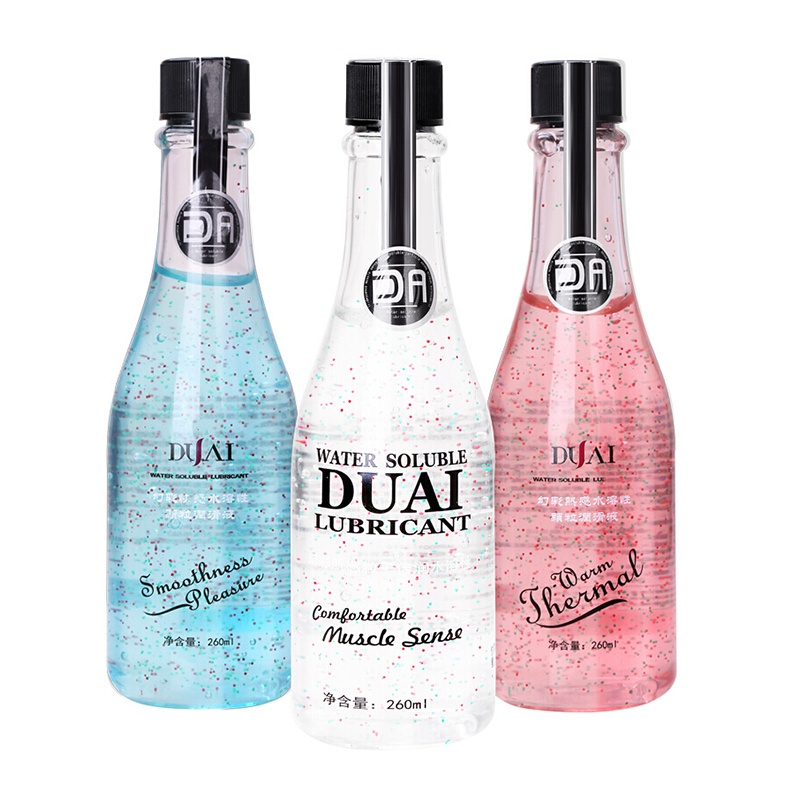 独爱260毫升3瓶男女共用水溶性人体润滑液夫妻房事润滑油情侣系列男女性生活同志肛阴道润滑剂助情趣成人保健计生女性用品