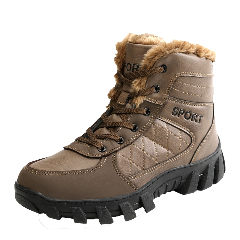 羊骑士2020大棉鞋男冬季加绒加厚防水防滑高帮雪地靴户外抗寒男士大码鞋靴子