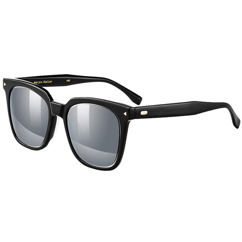 海伦凯勒 新款经典方形墨镜男偏光驾驶开车镜 H8751
