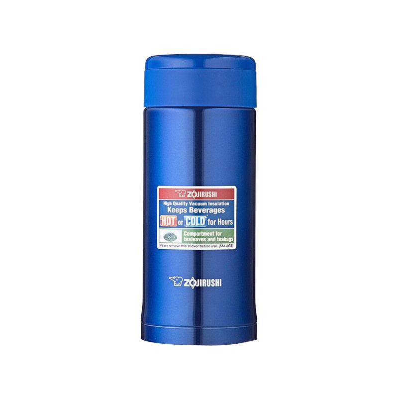 象印(ZO JIRUSHI)SM-AGE35双层不锈钢真空保温杯茶杯男女杯子360ml单个装