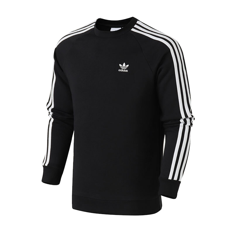 Adidas阿迪达斯三叶草男装春季新款运动服圆领透气套头卫衣DV1555 C