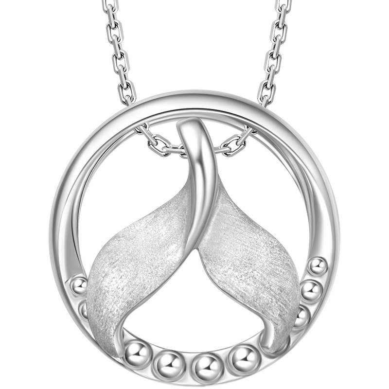 周大福 迪士尼公主系列之爱丽儿公主 美人鱼眼泪 925银吊坠/配项链 AB39609