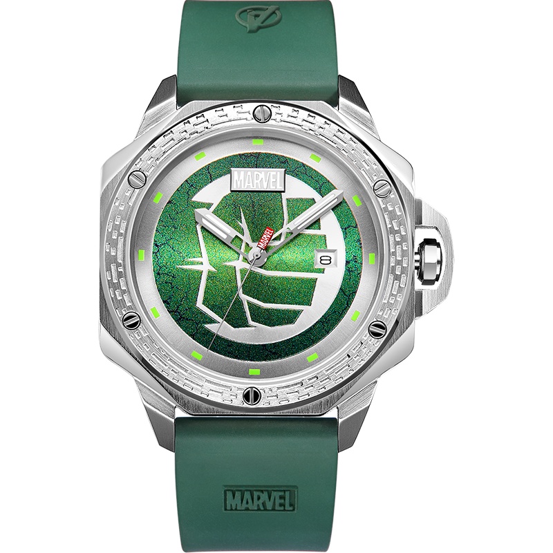迪士尼(DISNEY)漫威联名绿巨人能量系列限量版手表韩版运动潮流个性男士休闲手表正品防水石英表M-9059