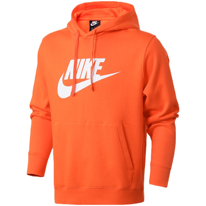 NIKE耐克男装上衣简约保暖连帽套头衫宽松卫衣运动服BV2974-837