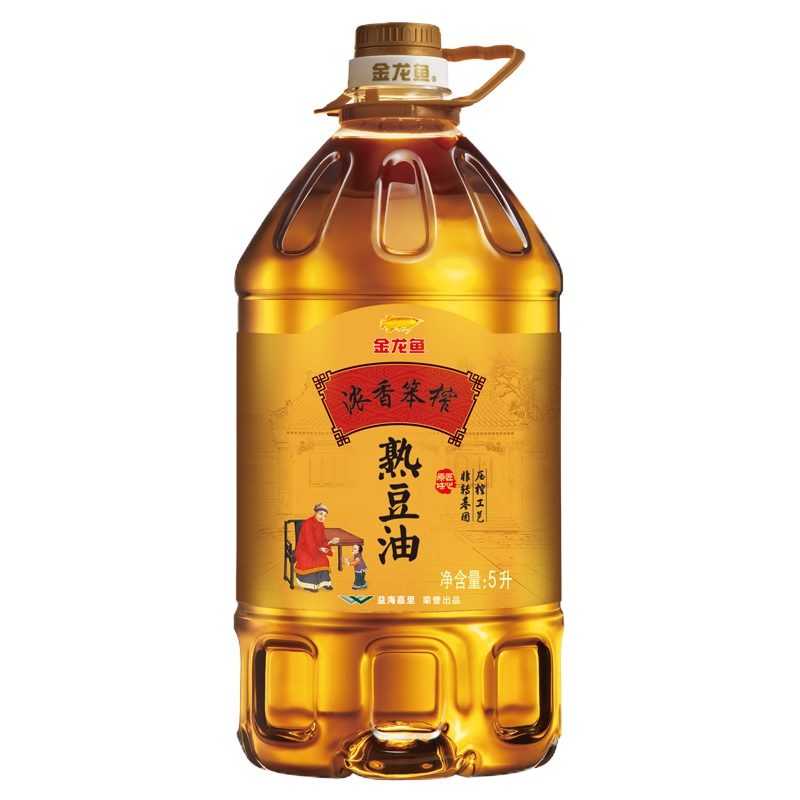 金龙鱼 浓香笨榨熟豆油5L
