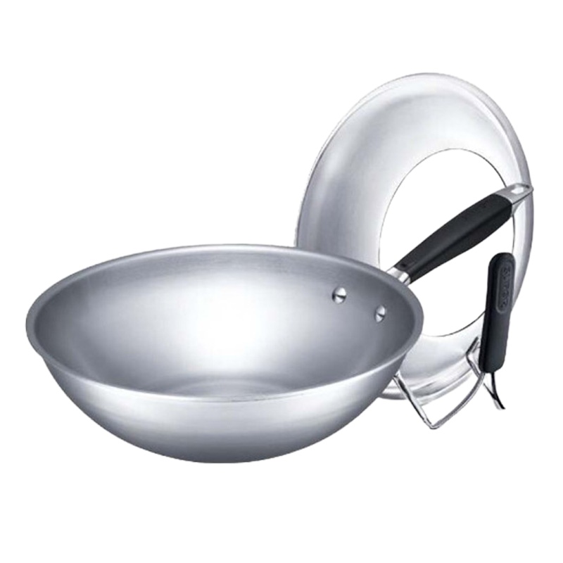 苏泊尔30cm不锈钢炒锅CC30F1