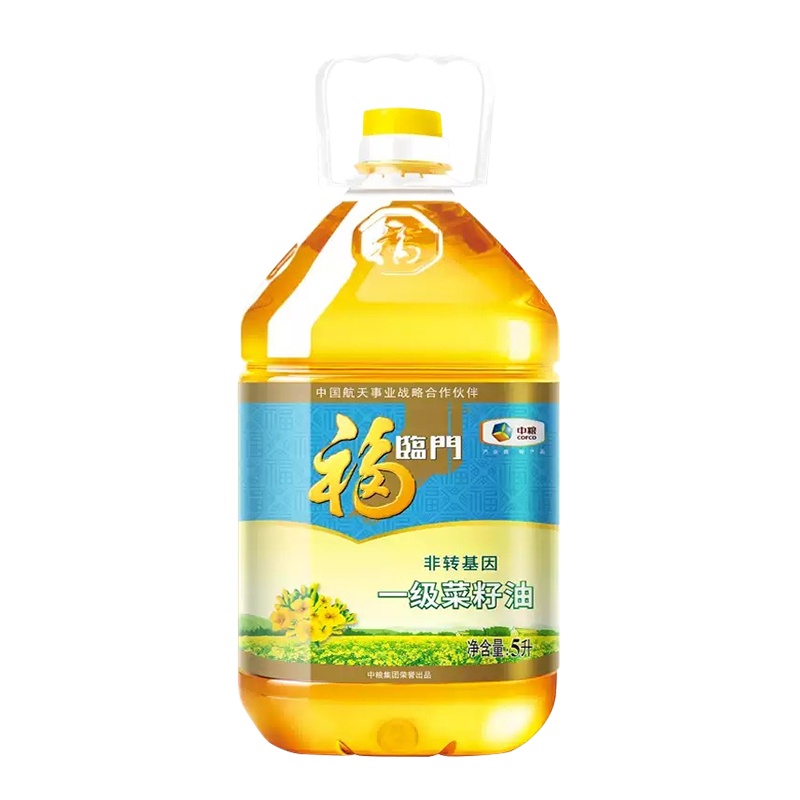 福临门 非转基因一级菜籽油5L食用油浸出工艺 中粮出品