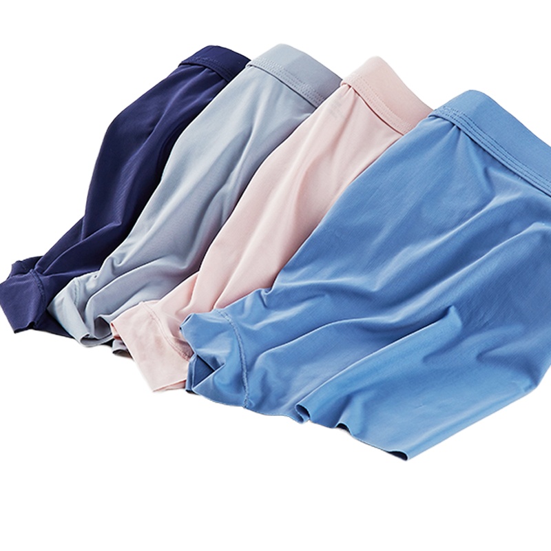 蒙洛里克男士内裤男平角裤冰丝舒适简约四角短裤头宽松透气无痕裤衩男800