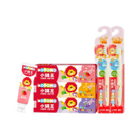 狮王(Lion)小狮王儿童套装(3-6岁牙刷*2+(草莓+桔子+葡萄)儿童牙膏50g*3)