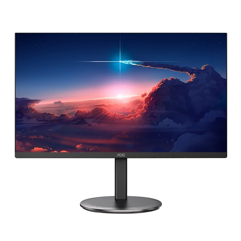 AOC显示器 27英寸显示器 2K分辨率 75Hz IPS 升降支架 窄边框家用设计办公游戏电脑 显示屏幕 Q27V4