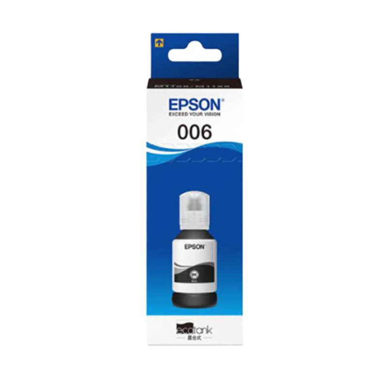 爱普生(EPSON)006高容量黑色墨水 120ML(适用M1108/M1128机型)约6000页墨盒/墨水