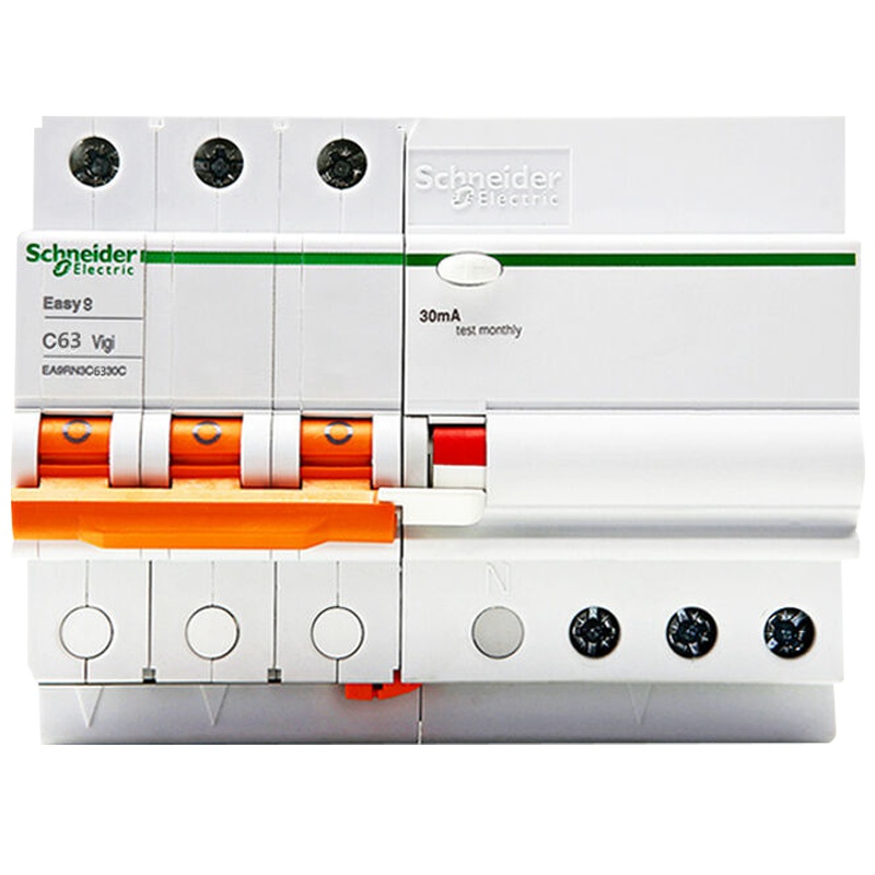 施耐德电气（Schneider Electric） EA9系列 带漏电保护 漏电保护器 3P 63A