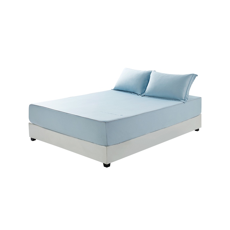 网易严选天丝凉席三件套空调软席席子夏凉席可水洗床笠枕套床罩三件套