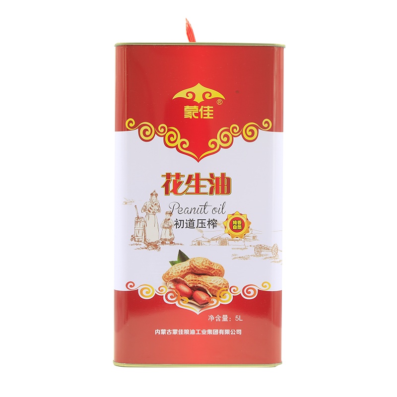 蒙佳一级压榨花生油 5L